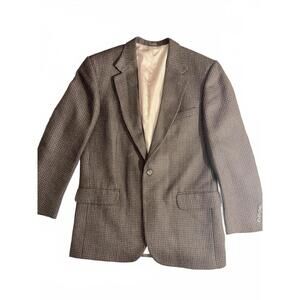 Vintage Oscar de la Renta Houndstooth Blazer - 42L